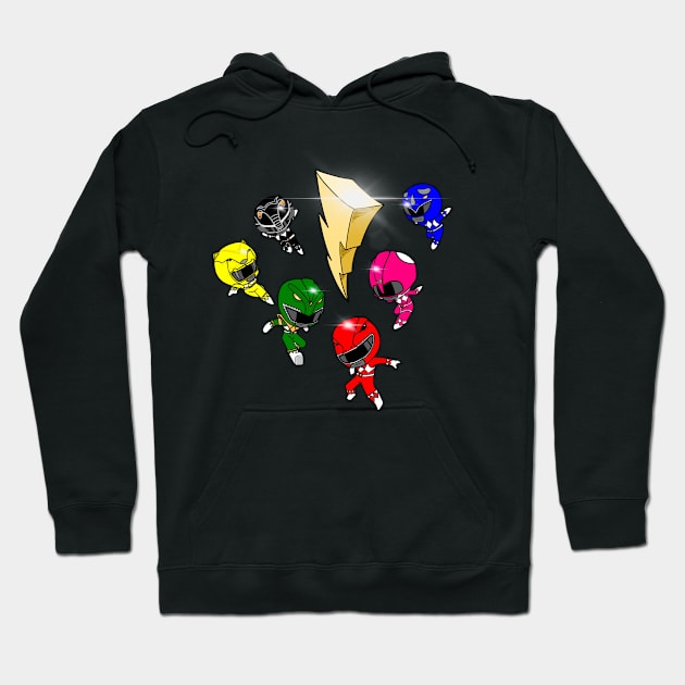 Chibi Rangers Hoodie by Not Too Shoddy